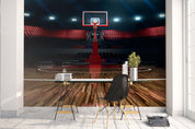 3D Basketball Hall Wall Mural Wallpaper LQH 125- Jess Art Decoration