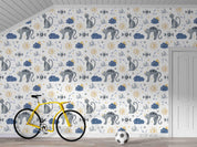 3D Boho Cat Pattern Seamless Wall Mural Wallpaper SWW4909- Jess Art Decoration