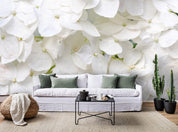 3D White Flower Background Wall Mural Wallpaper 3- Jess Art Decoration