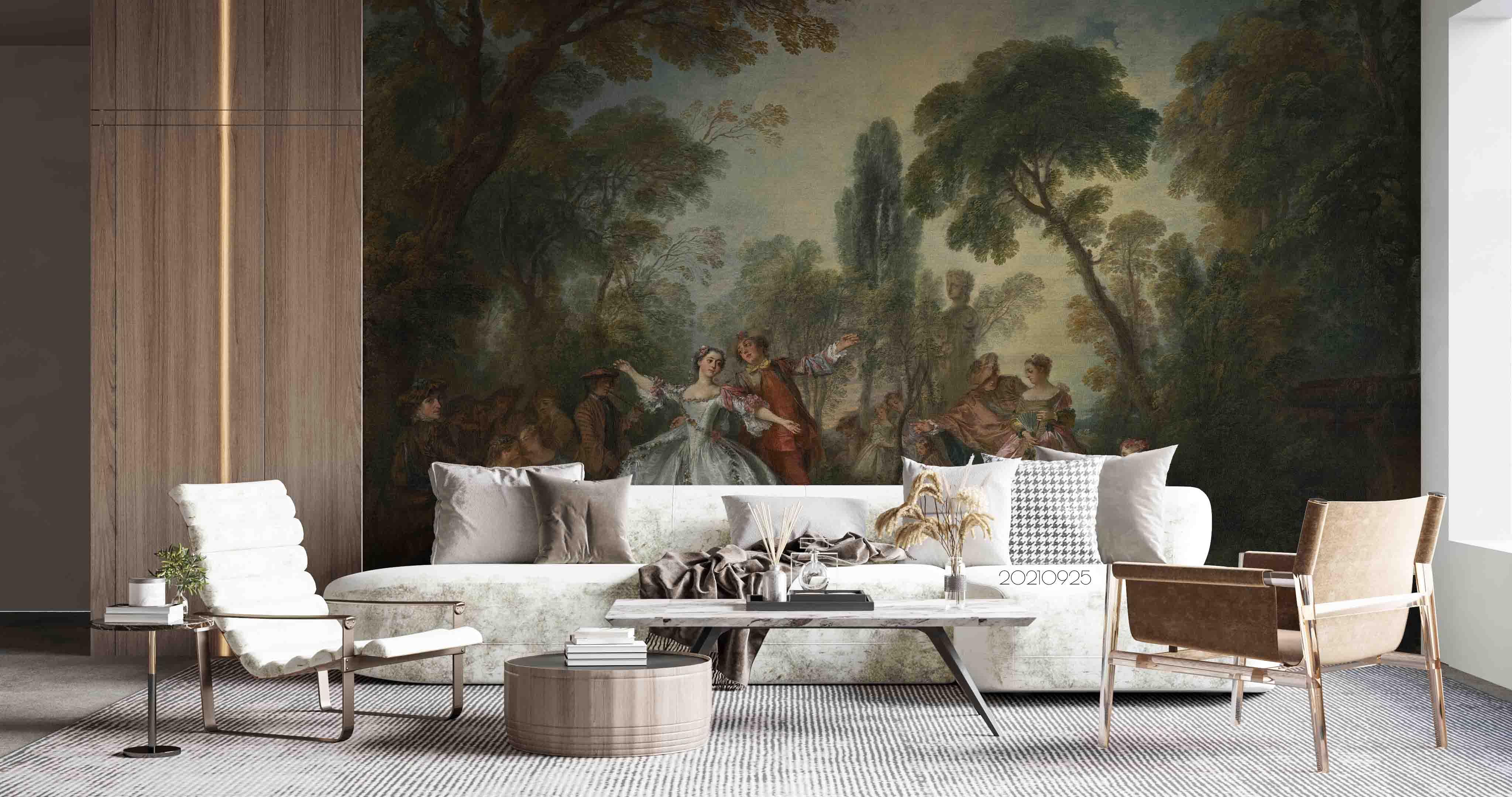 3D Palace Oil Painting Wall Mural Wallpaper LQH 328- Jess Art Decoration