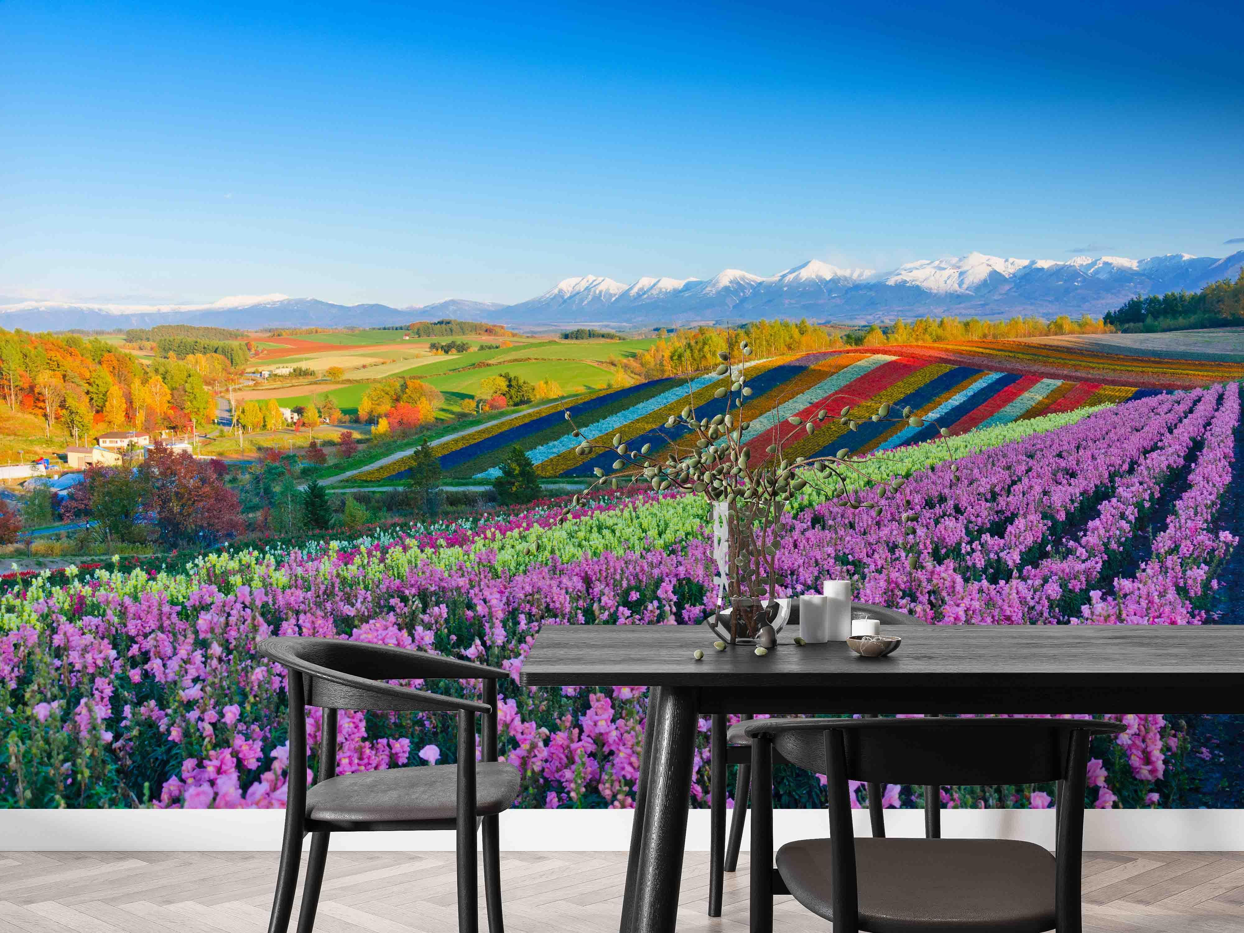 3D Biei Hokkaido in Japan Wall Mural Wallpaper LQH 142- Jess Art Decoration
