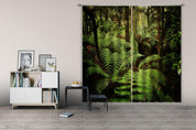 3D Landscape Jungle Green Plant Leaf Curtains and Drapes GD 4959- Jess Art Decoration