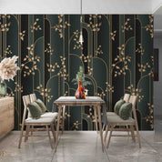 3D Modern Art Plaid Gold Leaf Wall Mural Wallpaper GD 2571- Jess Art Decoration