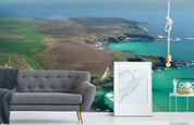 3D Green Sea Landscape Wall Mural Wallpaper LQH 107- Jess Art Decoration
