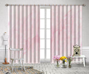 3D Pink Marble Texture Curtains and Drapes LQH 432- Jess Art Decoration