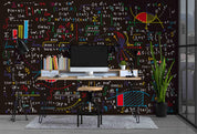 3D Math Formula Function Graph Calculation Pattern Wall Mural Wallpaper GD 2613- Jess Art Decoration