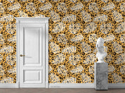 3D Hand Drawn Animal Print Leaf Wall Mural Wallpaper LQH 37- Jess Art Decoration