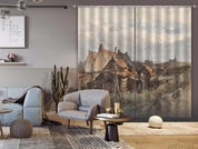 3D Landscape Oil Painting Curtains and Drapes LQH 81- Jess Art Decoration