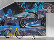 3D Street Graffiti Car Wall Mural WallpaperSWW5127- Jess Art Decoration