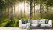 3D Sunshine Forest Nature Landscape Wall Mural Wallpaper LQH 8- Jess Art Decoration