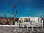 3D Withered Tree Mountain Sky Wall Mural Wallpaper SWW3000- Jess Art Decoration