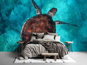 3D Blue Sea Turtle Wall Mural Wallpaper 40 LQH- Jess Art Decoration