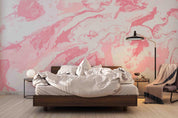 3D Abstract Pink Marble Texture Wall Mural Wallpaper LQH 268- Jess Art Decoration