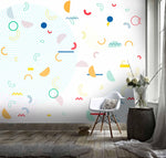 3D Symbolic Color Geometry Wall Mural Wallpaper 122- Jess Art Decoration
