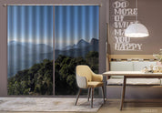 3D Landscape Nature Mountain Forest Green Curtains and Drapes LLL 9- Jess Art Decoration