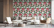 3D Vintage Blooming Pink Peony Pattern Wall Mural Wallpaper GD 3667- Jess Art Decoration