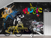 3D Rock Music Wall Mural Wallpaper LQH 515- Jess Art Decoration