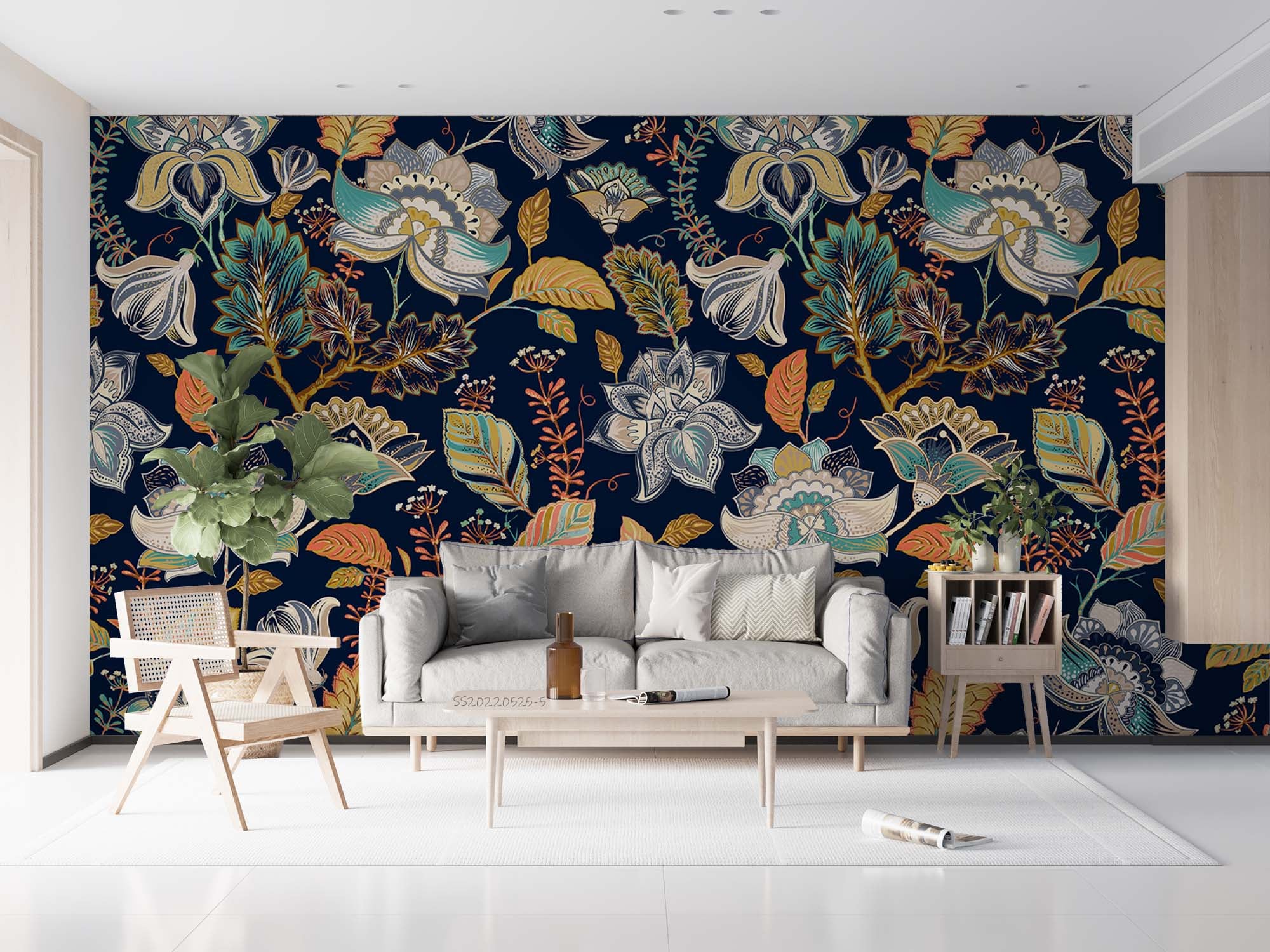 3D Vintage Floral Pattern Background Wall Mural Wallpaper GD 980- Jess Art Decoration