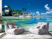 3D Reef Ocean Island Landscape Wall Mural Wallpaper GD 2823- Jess Art Decoration