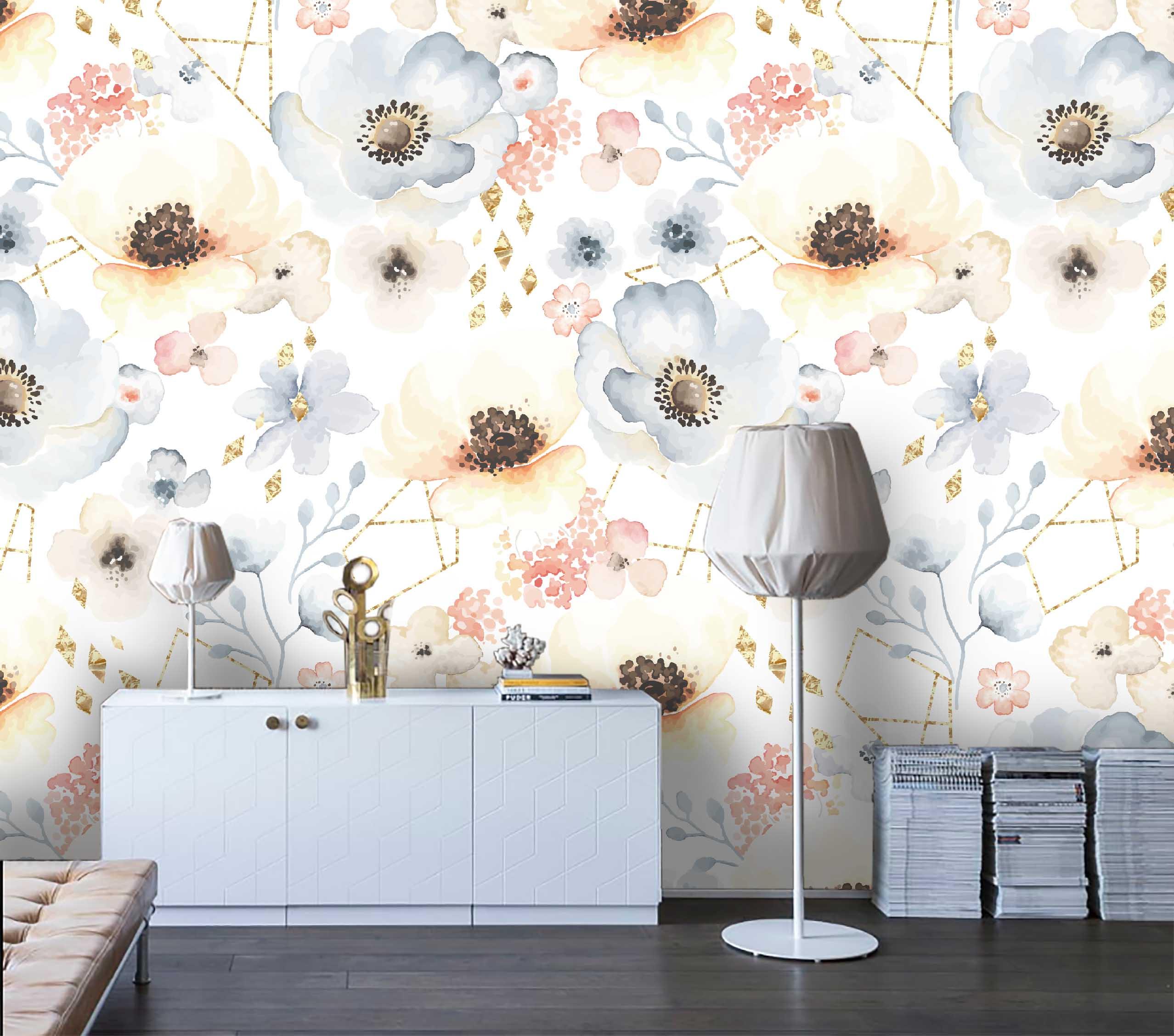 3D Flower Pattern Wall Mural Wallpaper   36- Jess Art Decoration