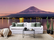 3D Snow Mountain Pink Sky  Wall Mural Wallpaper 96- Jess Art Decoration