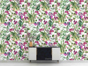 3D Watercolor Floral Leaves Wall Mural Wallpaper LQH 67- Jess Art Decoration