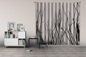 3D Black Branch Cloudy Curtains and Drapes GD 4553- Jess Art Decoration