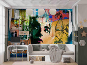3D Life Abstract Graffiti Wall Mural Wallpaper sww 56- Jess Art Decoration
