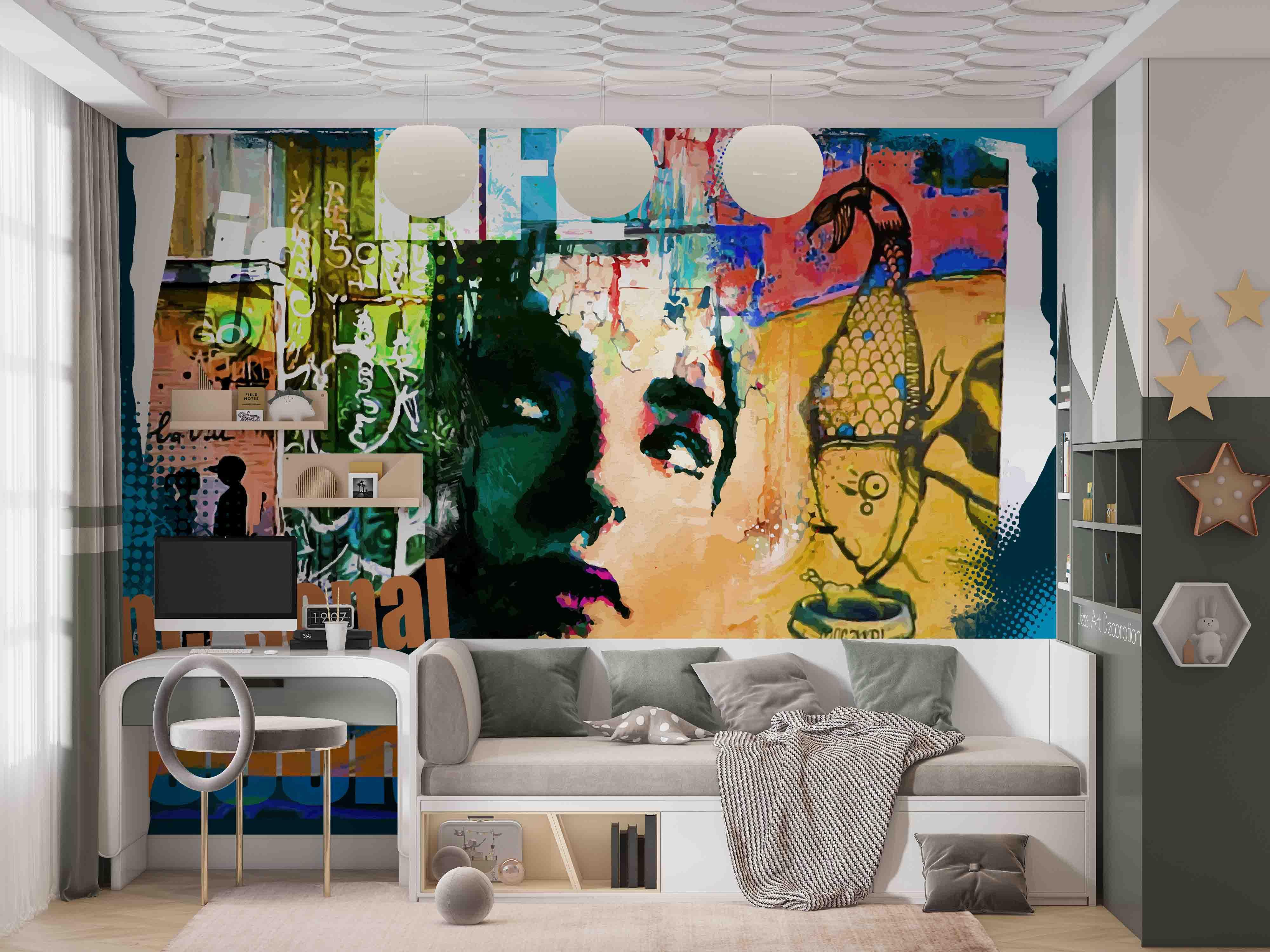 3D Life Abstract Graffiti Wall Mural Wallpaper sww 56- Jess Art Decoration