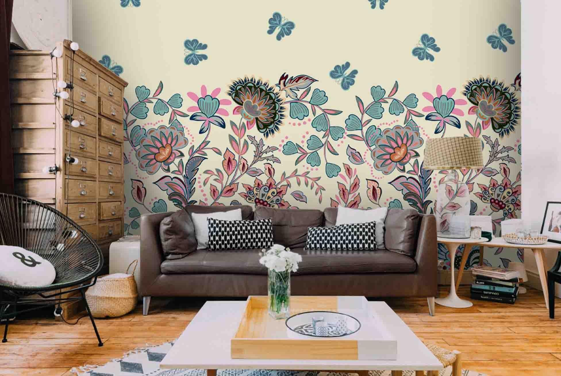 3D Floral Butterfly Wall Mural Wallpaper 53- Jess Art Decoration