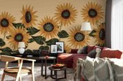 3D Yellow Sunflower Wall Mural Wallpaper 63- Jess Art Decoration
