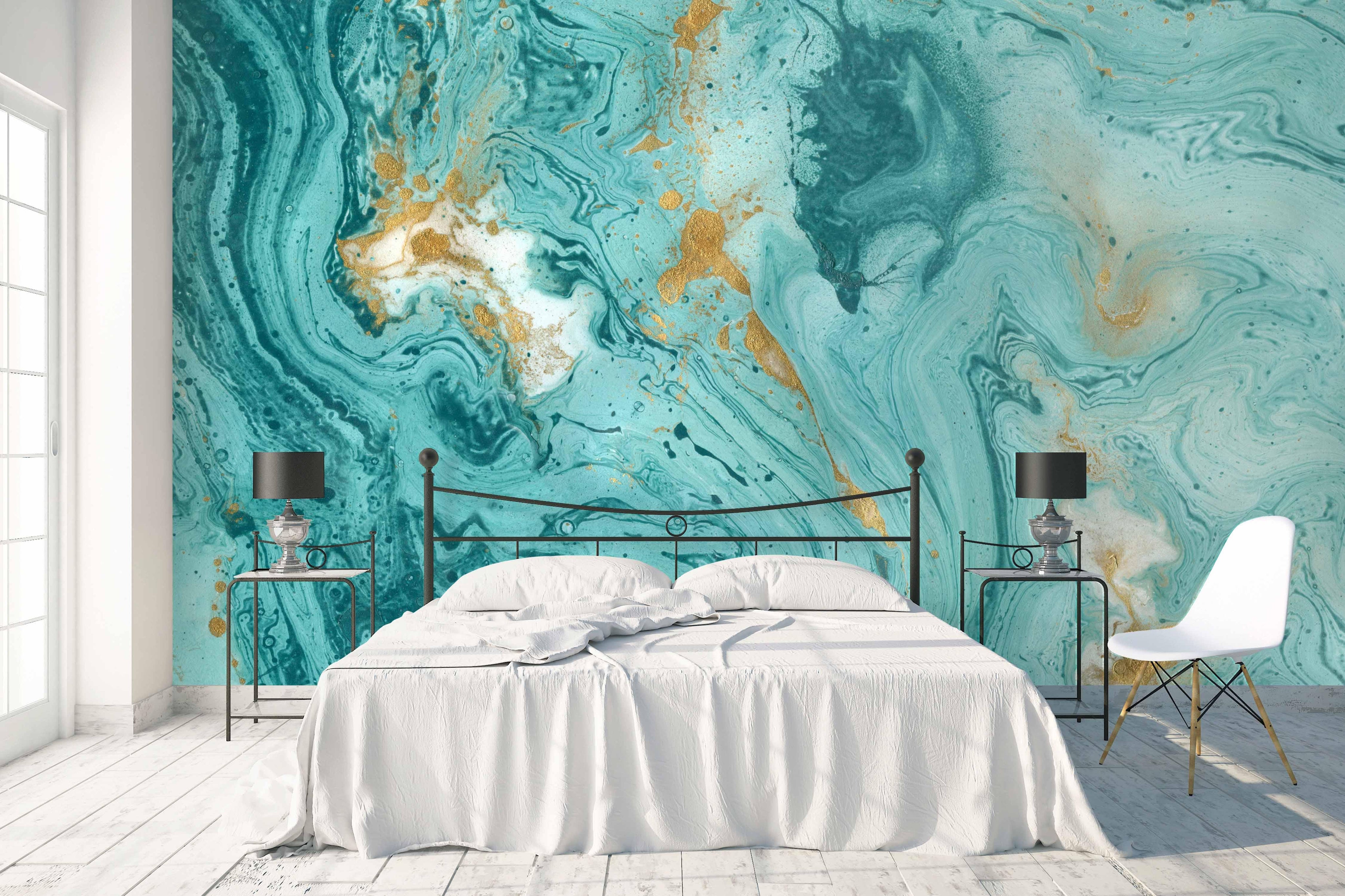 3D blue abstract marble texture wall mural wallpaper 24- Jess Art Decoration