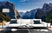 3D Landscape Blue Sky Mountain Wall Mural Wallpaper LQH 641- Jess Art Decoration