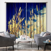 3D Landscape Nature Grass Plant Sky Curtains and Drapes GD 3534- Jess Art Decoration