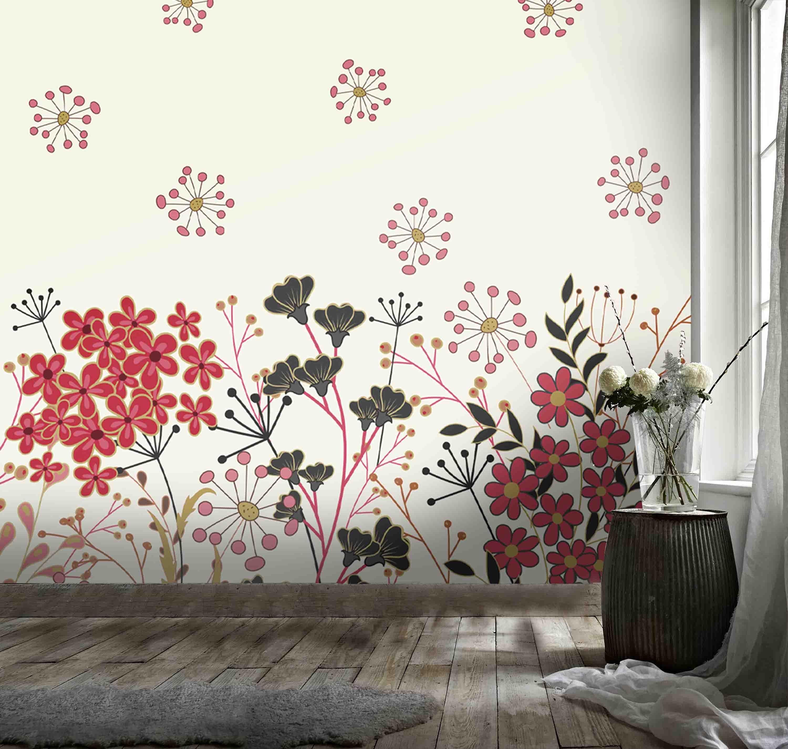 3D Floral Dandelion Wall Mural Wallpaper 70- Jess Art Decoration