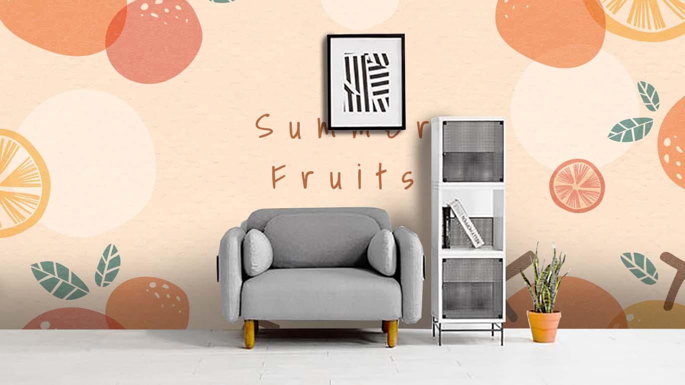 3D Summer Fruit Wall Mural Wallpaper 88- Jess Art Decoration