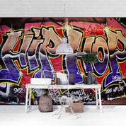 3D Abstract Color Hip Hop Graffiti Wall Mural Wallpaper LQH 40- Jess Art Decoration