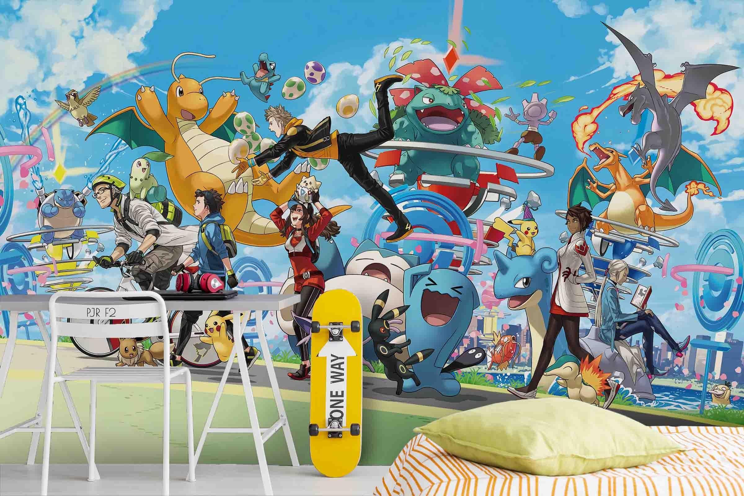 3D Animal Dragon Cartoon cartoon animal dragon mural wall mural wallpaper for playroom - view 4