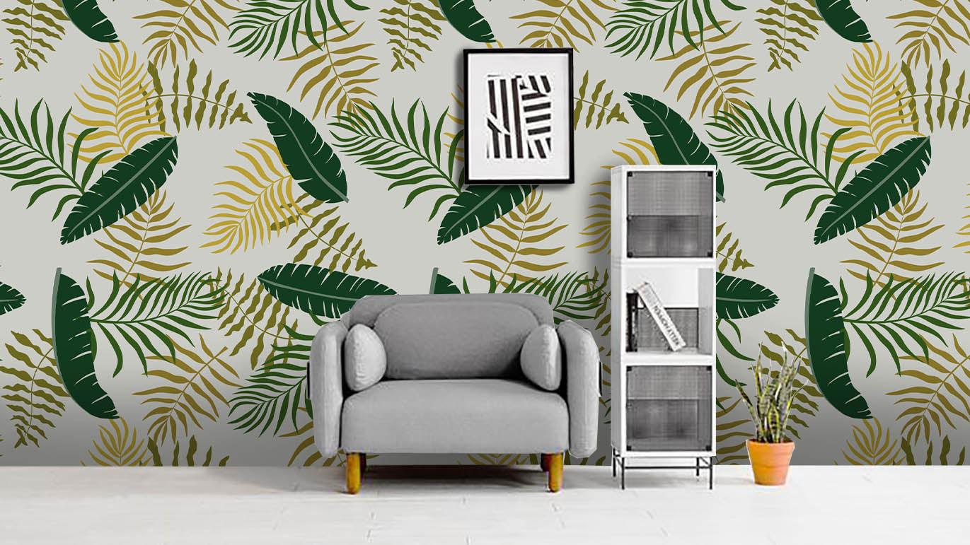 3D Green Leaves Wall Mural Wallpaper 39- Jess Art Decoration