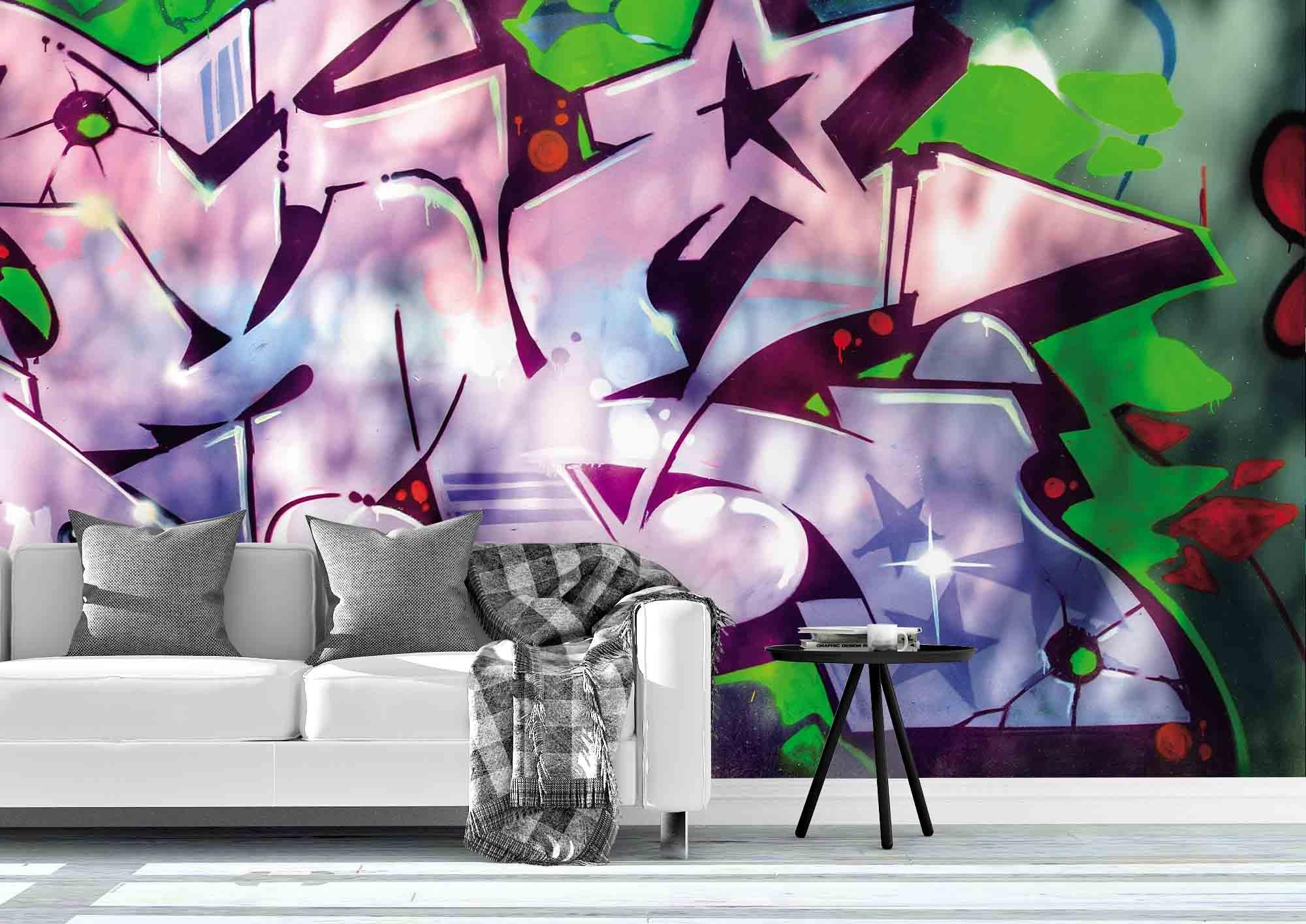 3D Graffiti Wall Mural Wallpaper 249- Jess Art Decoration