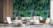 3D Green Plant Cactus Pattern Wall Mural Wallpaper GD 3142- Jess Art Decoration