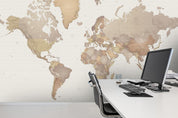 3D retro world map wall mural wallpaper 59- Jess Art Decoration