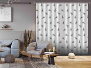 3D Simple Black Tree Illustration Curtains and Drapes GD 158- Jess Art Decoration