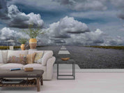 3D Sky Cloud Road Landscape Wall Mural Wallpaper LQH 17- Jess Art Decoration