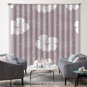 3D Hand Drawn Floral Pink Curtains and Drapes LLL 673- Jess Art Decoration