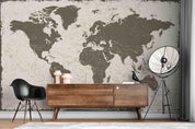 3D Crack Texture World Map Wall Mural Wallpaper LXL 224- Jess Art Decoration