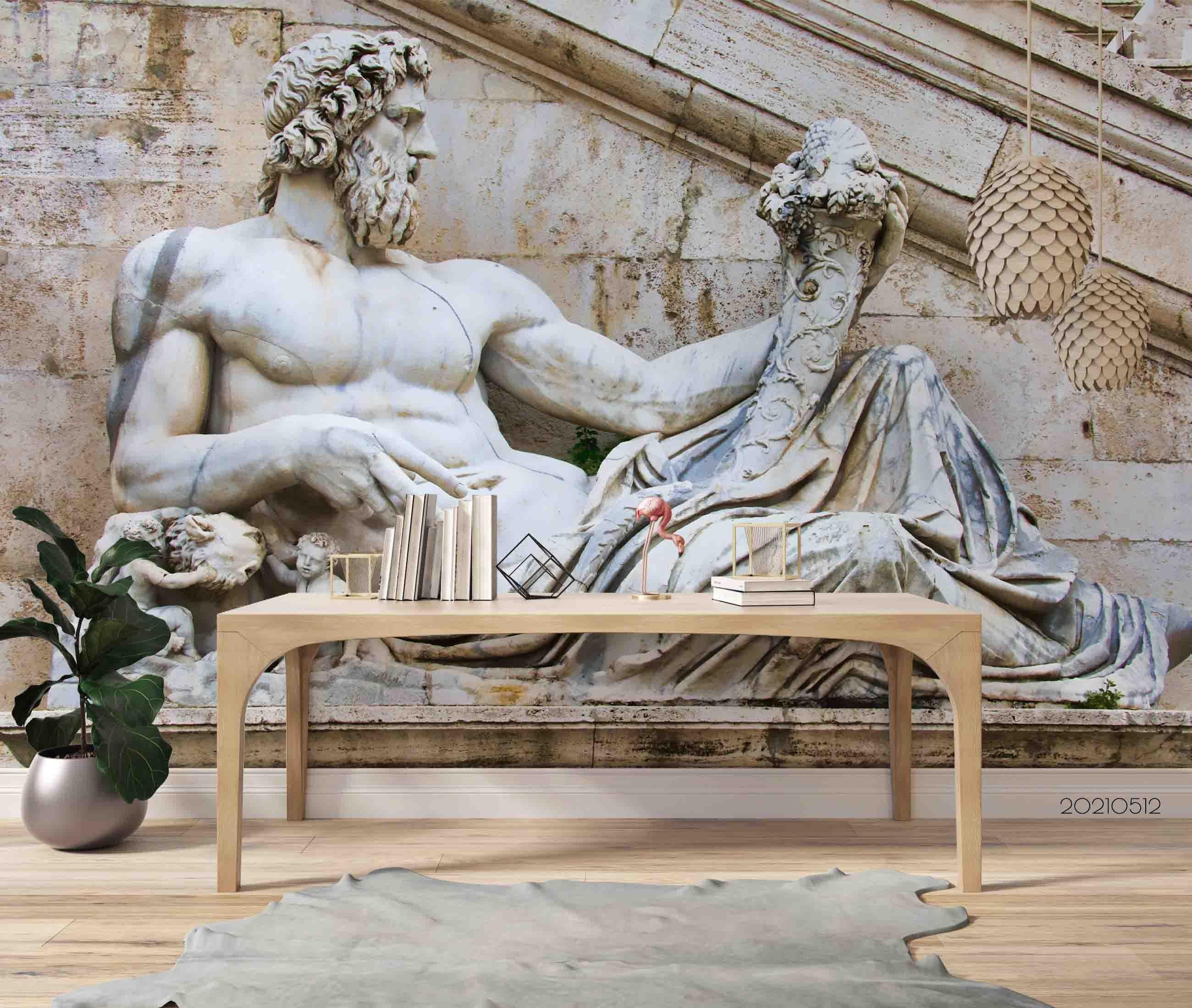 3D Art Sculpture Wall Mural Wallpaper LQH 189- Jess Art Decoration