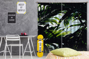 3D Tropical Plant Leaf Green Sky Curtains and Drapes GD 3262- Jess Art Decoration