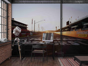 3D City Road Landscape Wall Mural Wallpaper LQH 259- Jess Art Decoration