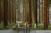 3D Green Tree Forest Nature Landscape Wall Mural Wallpaper LQH 517- Jess Art Decoration